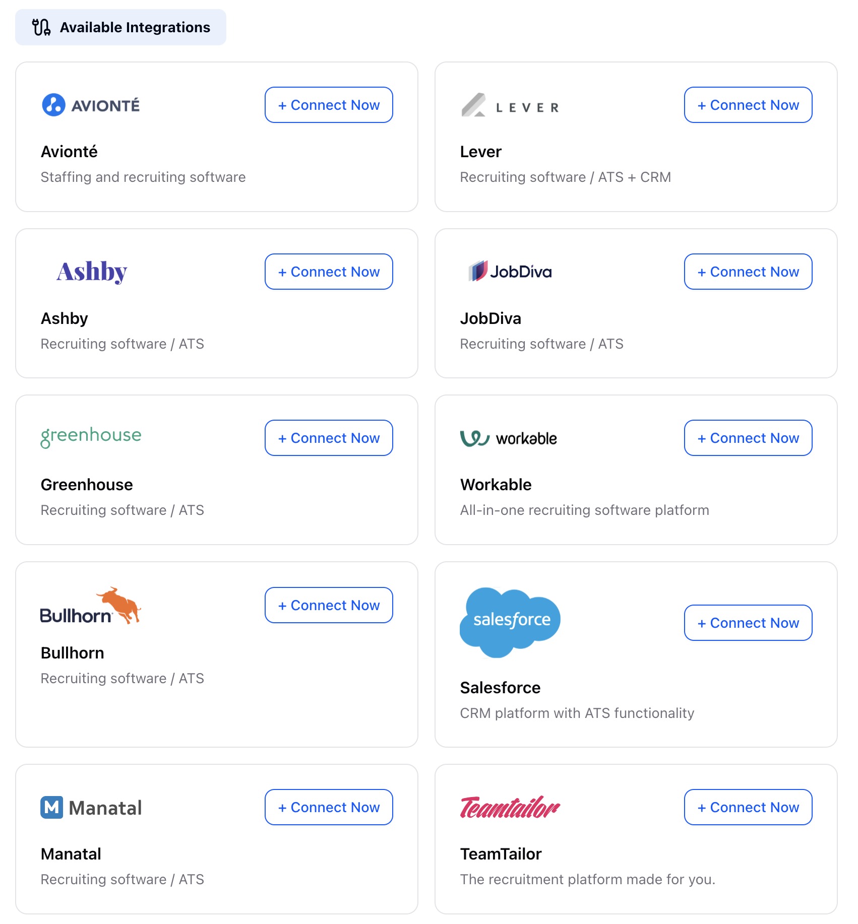 ATS integrations with HeyMilo