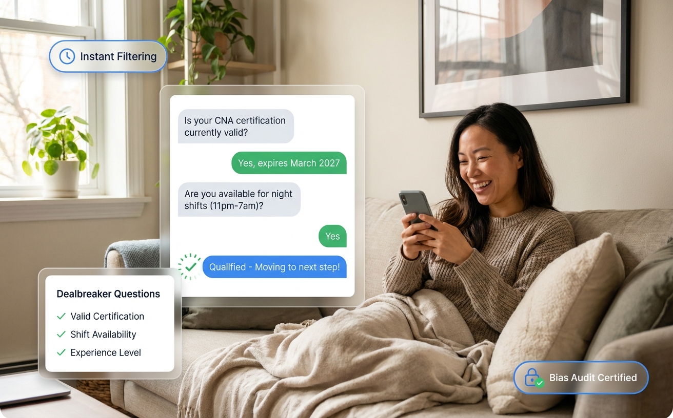 Knockout Questions via Text