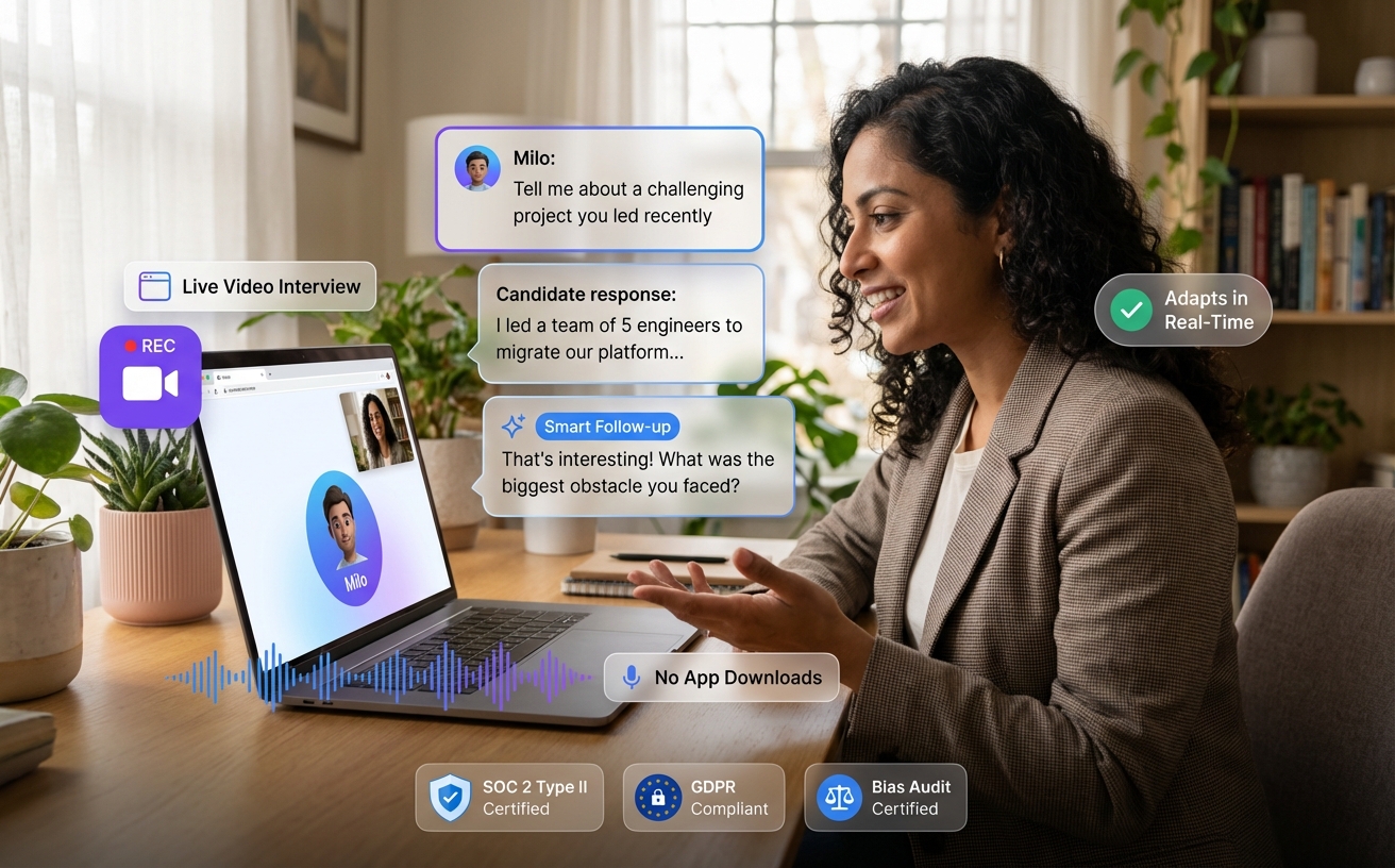 Conversational AI Video Interviews