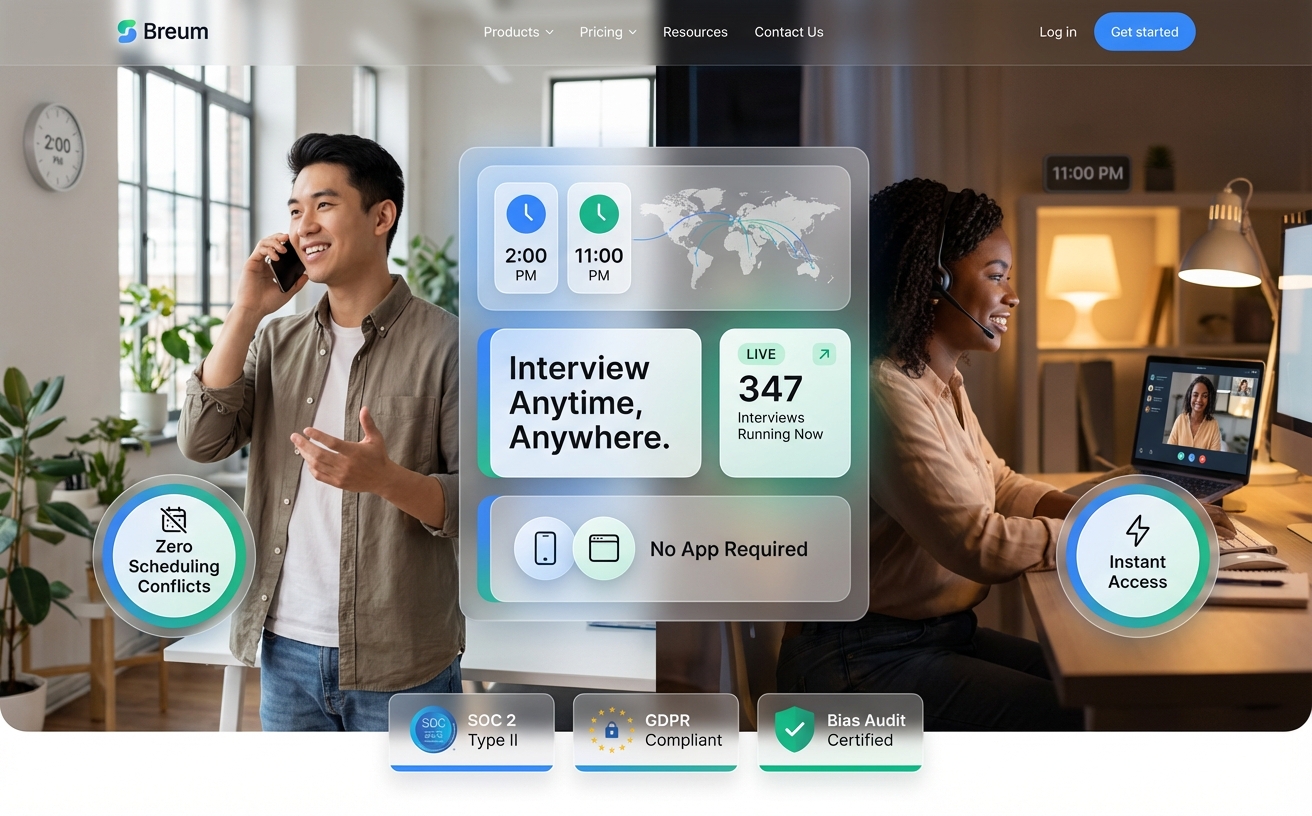 24/7 Voice Interviews - Phone or Web